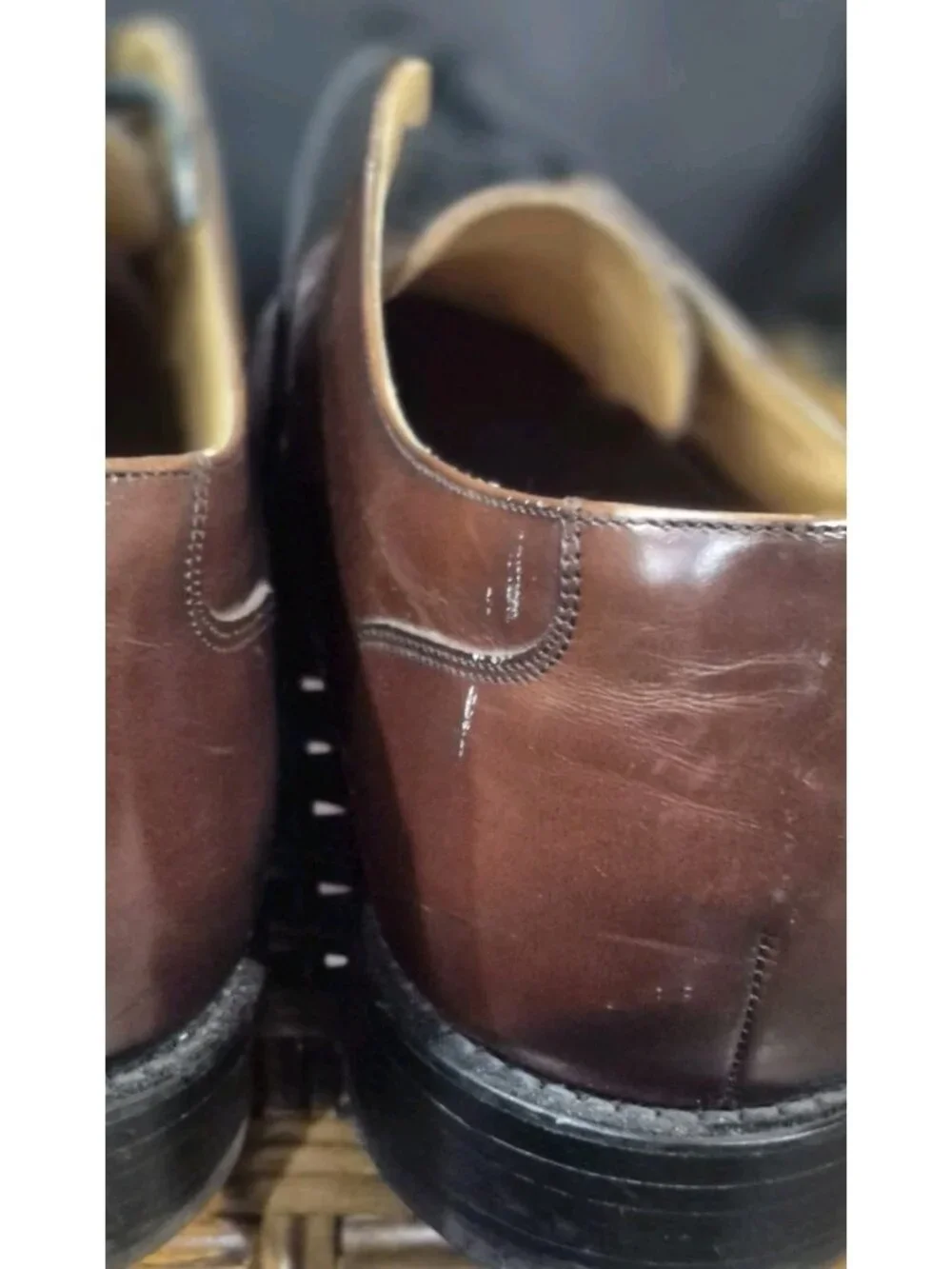 Stafford Executive Men's Brown Leather Cap Toe Lace-up Shoes US Size 11 Brown